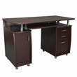 Catania Modern / Contemporary Chocolate Finish Computer Desk