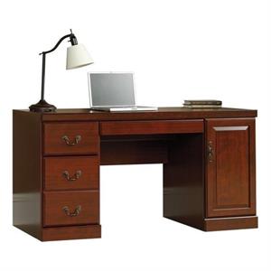 Catania Modern / Contemporary Computer Credenza in Classic Cherry
