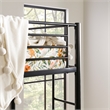 Catania Modern / Contemporary Metal Twin Loft Bunk Bed in Black