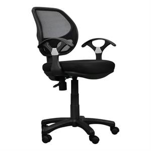 catania modern / contemporary mesh office chair in black finish