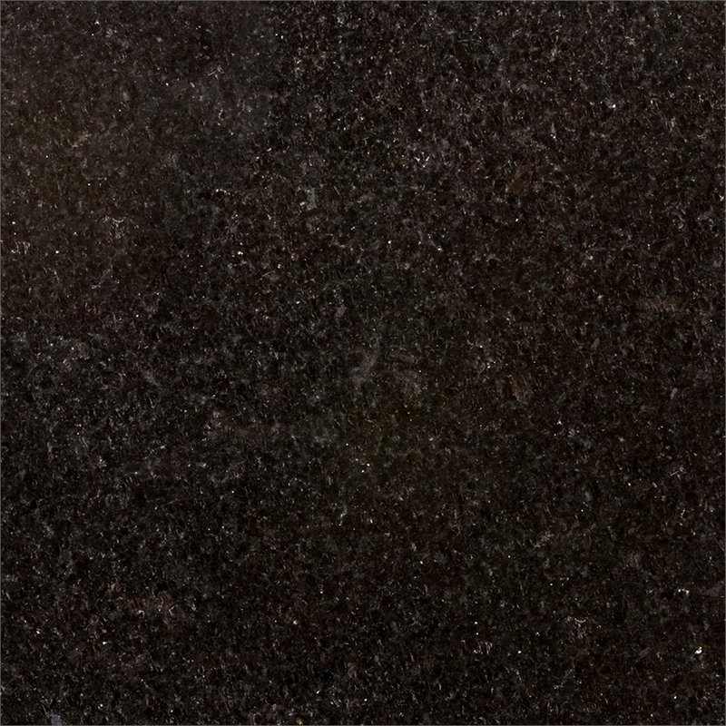 Catania Modern / Contemporary Black Granite Top Kitchen Island in Black