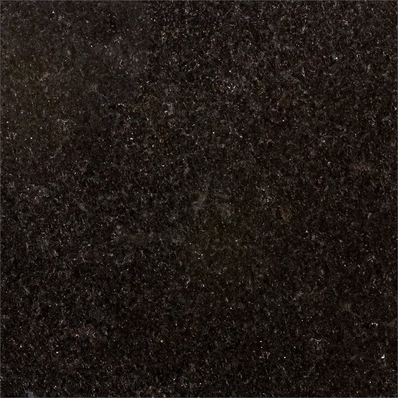 Catania Modern / Contemporary Black Granite Top Kitchen Island in White