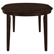 Catania Modern Oval Butterfly Leaf Wood Dining Table in Cappuccino
