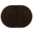 Catania Modern Oval Butterfly Leaf Wood Dining Table in Cappuccino