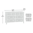 Catania 6-Drawer Transitional Engineered Wood Dresser in Oiled Oak