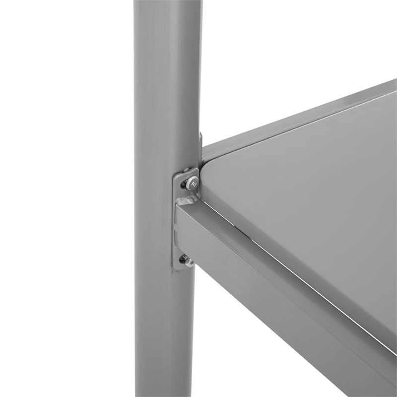 Catania Modern/Contemporary Metal Twin Loft bed with Workstation in Silver