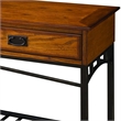 Catania 2-Drawer Modern Wood Console Table in Distressed Oak