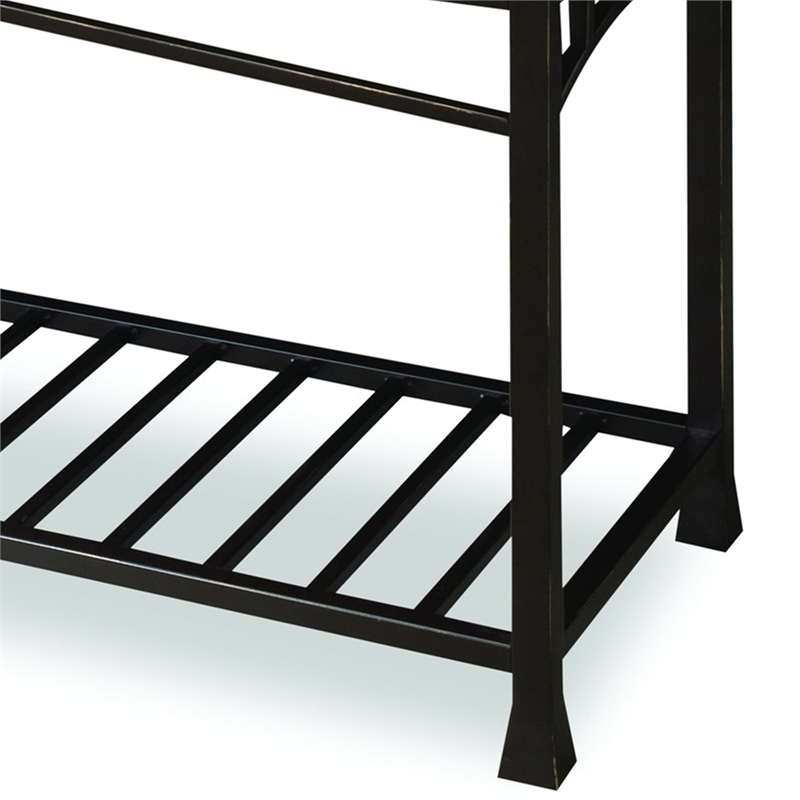 Catania 2-Drawer Modern Wood Console Table in Distressed Oak
