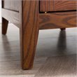 Catania Modern / Contemporary Mission Cabinet Wood End Table in Brown/Russet