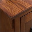 Catania Modern / Contemporary Mission Cabinet Wood End Table in Brown/Russet