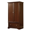 Catania Traditional Engineered Wood Wardrobe Armoire in Select Cherry