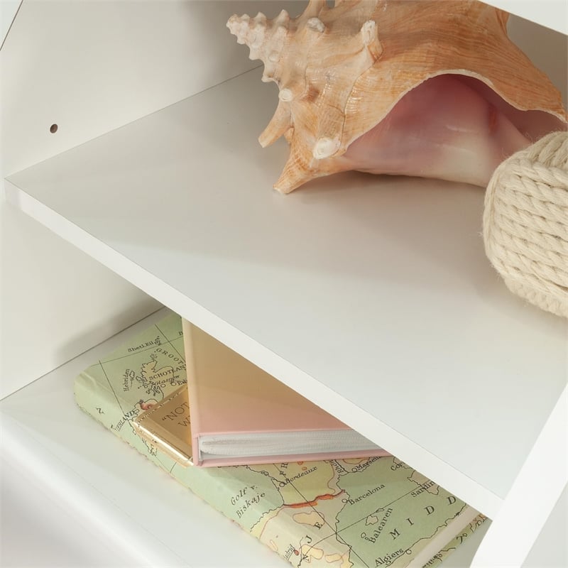 Catania Modern / Contemporary Twin Bookcase Headboard in White Finish
