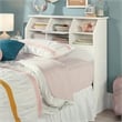 Catania Modern / Contemporary Twin Bookcase Headboard in White Finish