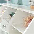 Catania Modern / Contemporary Twin Bookcase Headboard in White Finish