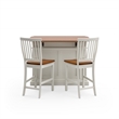 Catania Modern / Contemporary Wood Kitchen Island Set in Off White