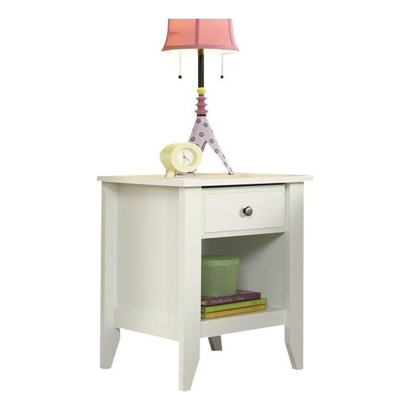 Catania Modern / Contemporary Nightstand in Soft White Finish