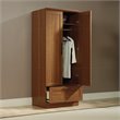 Catania 2-Drawer Wood Wardrobe Armoire with Drawer in Sienna Oak