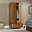 Catania 2-Drawer Wood Wardrobe Armoire with Drawer in Sienna Oak