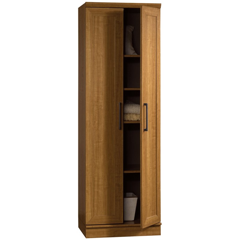 Catania Modern / Contemporary Storage Cabinet in Sienna Oak Finish