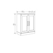 Catania Adjustable Shelf Traditional Engineered Wood Cabinet in Sienna Oak
