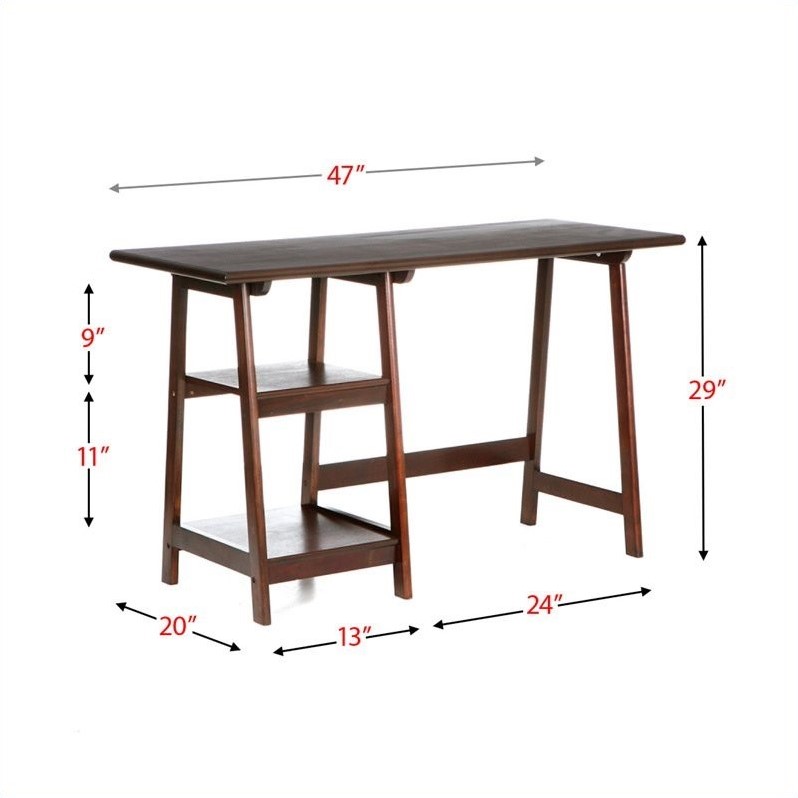Catania Modern / Contemporary Furniture Desk in Espresso Finish
