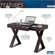 Catania Modern / Contemporary Trendy Desk with Drawer in Espresso