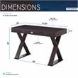 Catania Modern / Contemporary Trendy Desk with Drawer in Espresso