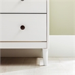 Catania Modern / Contemporary 4 Drawer Solid Wood Dresser in White
