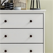 Catania Modern / Contemporary 4 Drawer Solid Wood Dresser in White