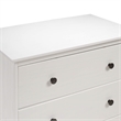 Catania Modern / Contemporary 4 Drawer Solid Wood Dresser in White