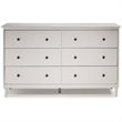 Catania Modern / Contemporary 6 Drawer Solid Wood Dresser in White