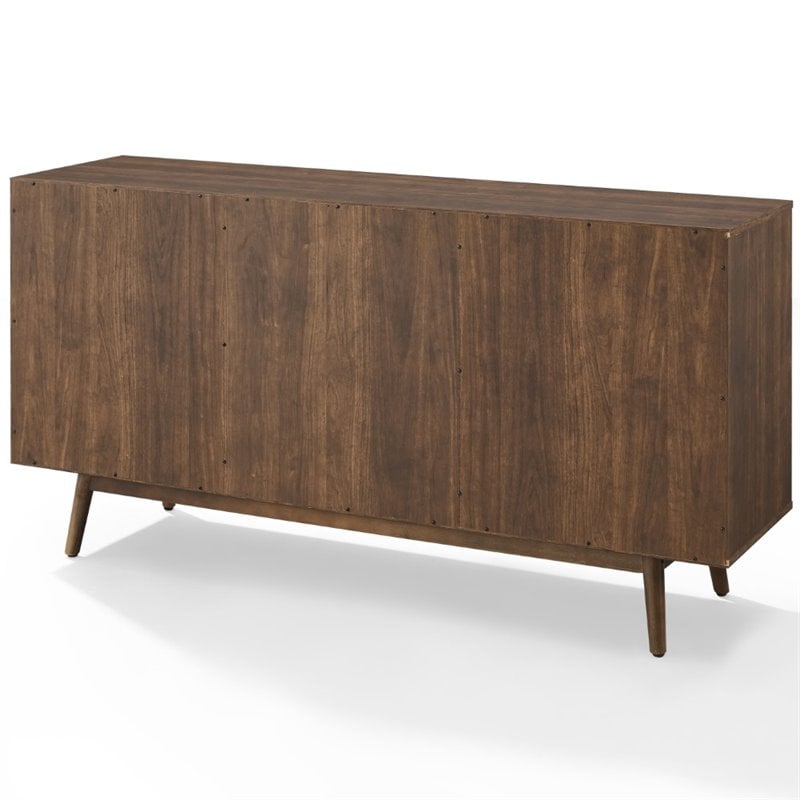 Catania 3-Drawer Mid-Century Wood Sideboard Buffet Cabinet in Brown