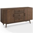 Catania 3-Drawer Mid-Century Wood Sideboard Buffet Cabinet in Brown