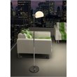 Brika Home Floor Lamp in Frosted Glass Silver