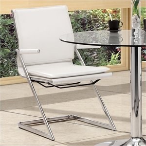brika home plus conference guest chair in white
