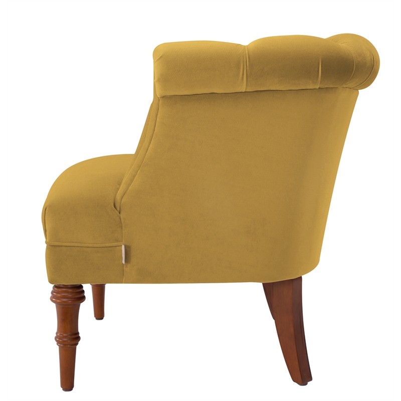 Brika Home Tufted Accent Chair in Gold 680270601154 eBay