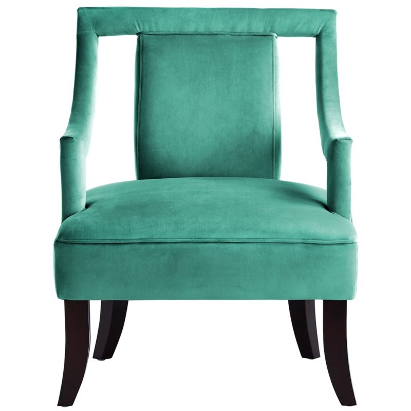 Brika Home Velvet Accent Chair in Teal Blue | eBay