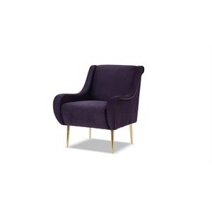 brika home accent chair in purple