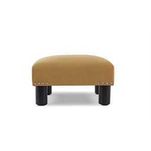 brika home square accent foot stool ottoman in gold