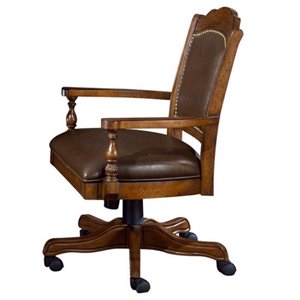 bowery hill arm chair with leather back