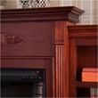 Bowery Hill Electric Fireplace with Bookcases in Mahogany