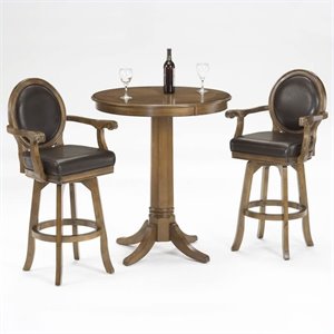 Bowery Hill 3 Piece Pub Table with 2 S..