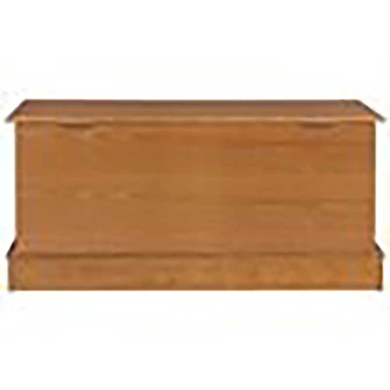 Bowery Hill Rectangular Traditional Wood Cedar Chest in Natural Honey