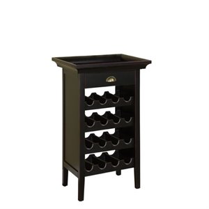 bowery hill black with merlot rub through wine cabinet