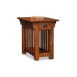 Bowery Hill Solid Medium Oak Side Table Rectangle Shelf 17