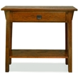 Bowery Hill Transitional Wood Console Table in Russet Brown Finish
