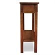Bowery Hill Transitional Wood Console Table in Russet Brown Finish