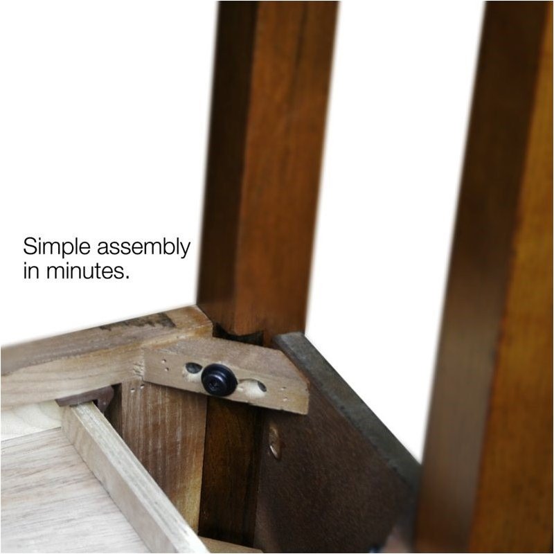 Bowery Hill Transitional Wood Console Table in Russet Brown Finish