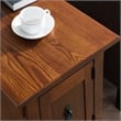 Bowery Hill Wood Brown End Table Rectangular Knockdown 24
