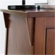 Bowery Hill Wood Brown End Table Rectangular Knockdown 24